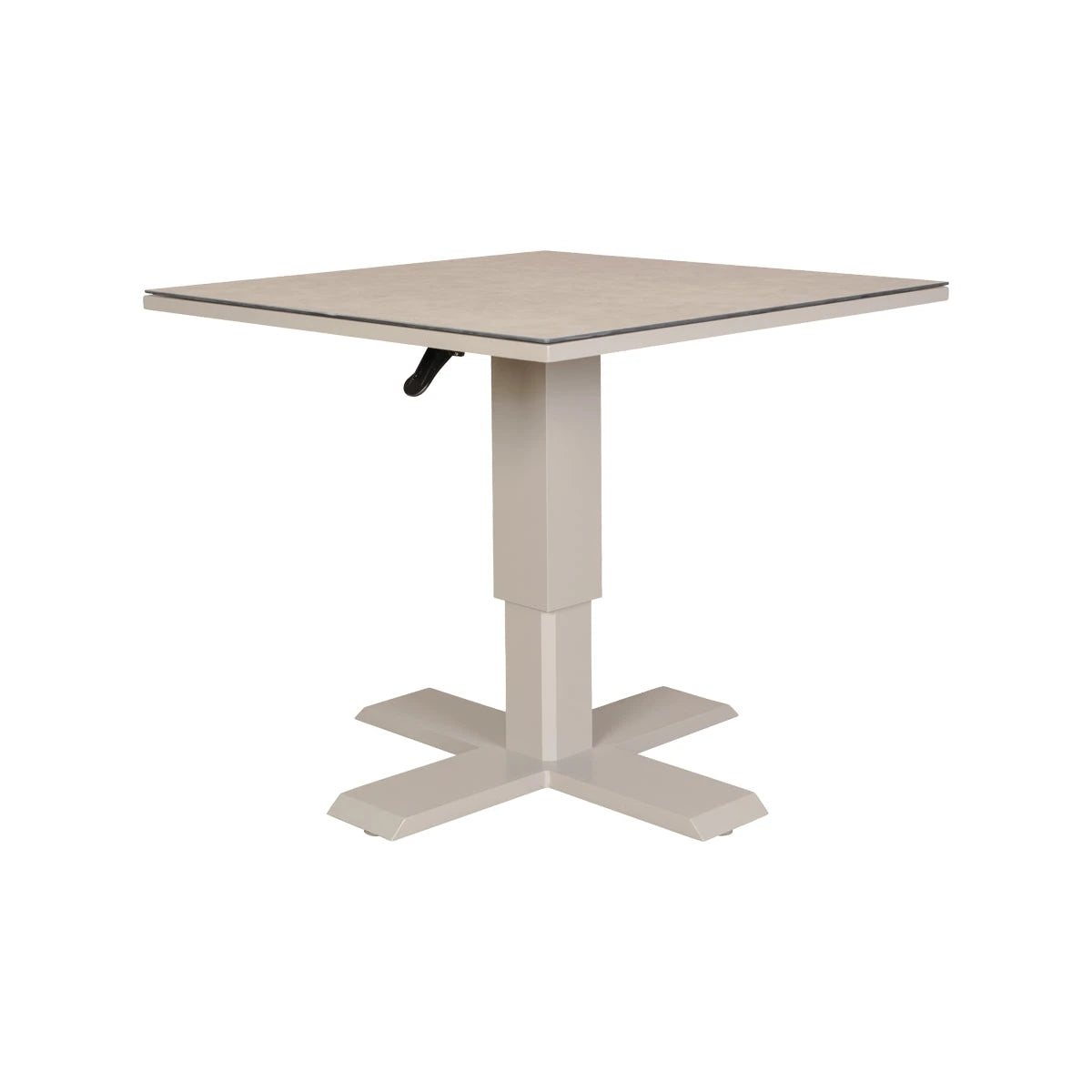 Lugano Sofabord - Khaki,L:80cm B:80cm H:49/69cm