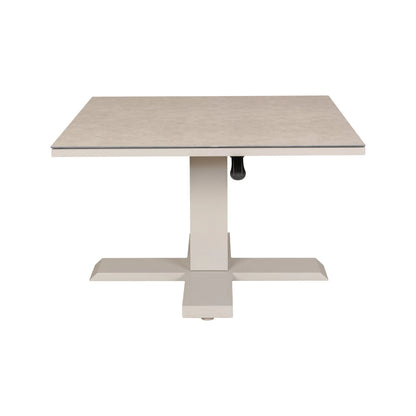 Lugano Sofabord - Khaki,L:80cm B:80cm H:49/69cm
