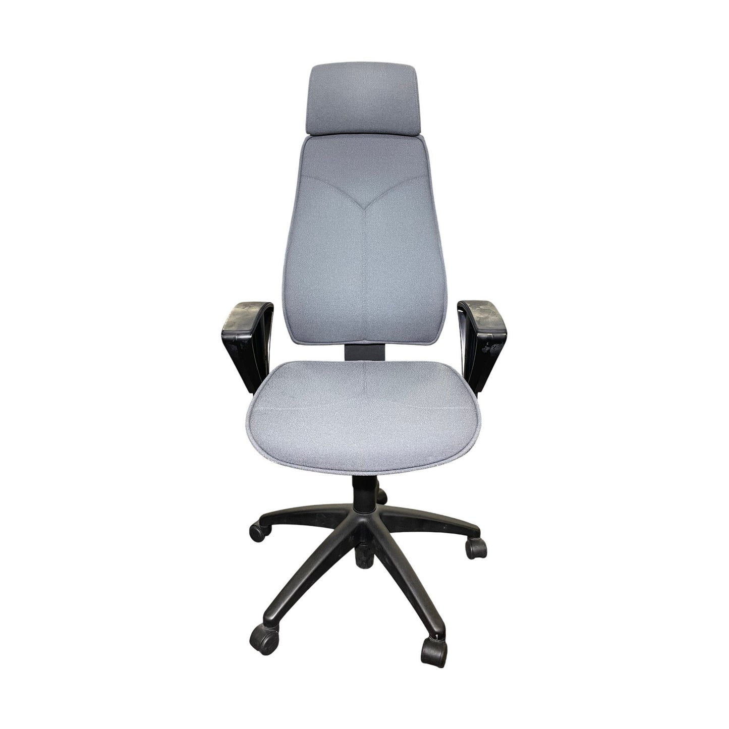 Kontorstol fra Kinnarps, Freefloat 6000/8000, grå med armlener