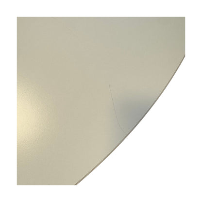 Hvitt rundt bord m/ kromben