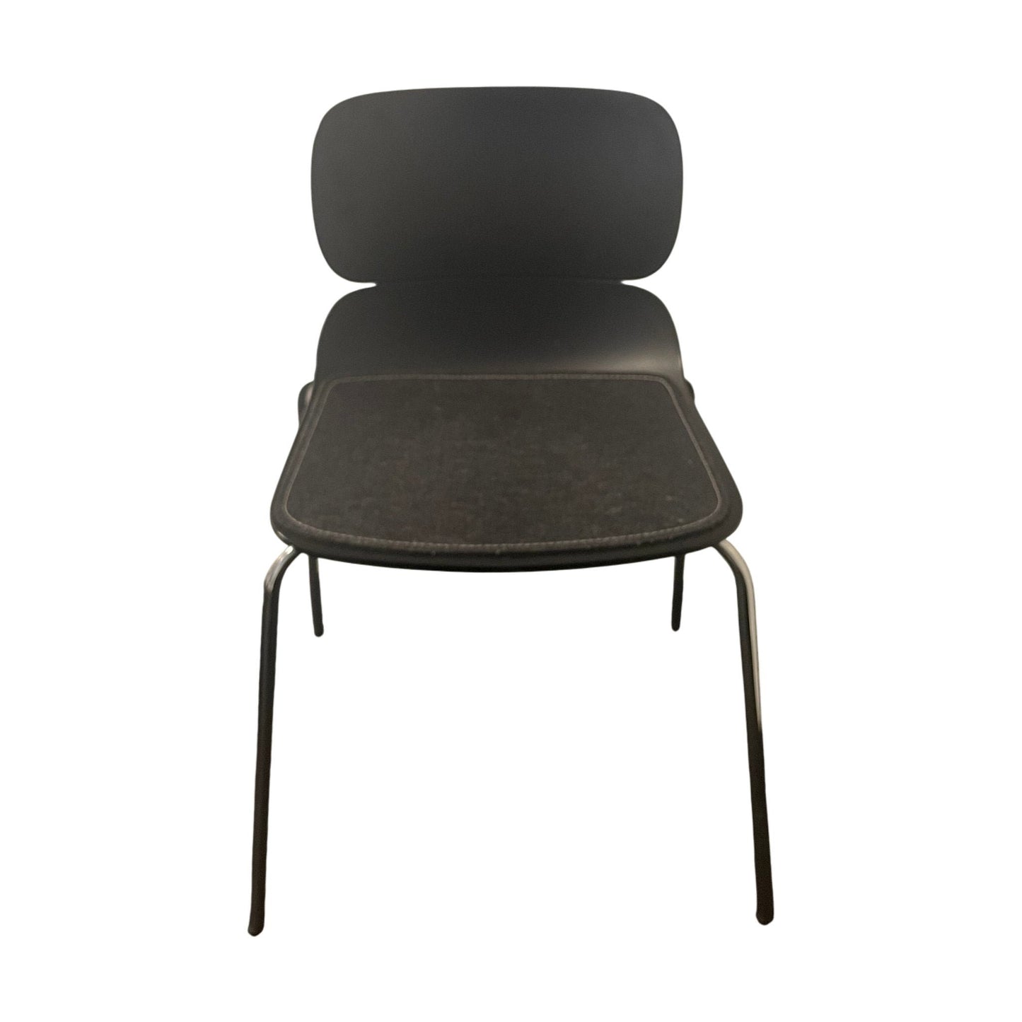 Spisestol, plast, svart