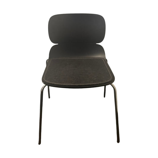 Spisestol, plast, svart