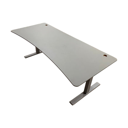 Elektrisk hev/senk skrivebord, grå plate, 200x80 cm