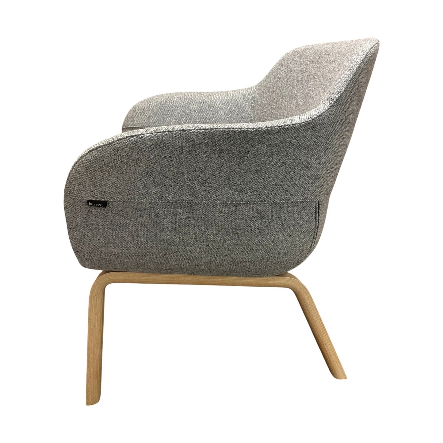 Brunner Crona loungestol, grå