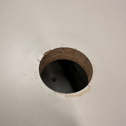 Elektrisk hev/senk skrivebord 160x80 cm, hvit laminat