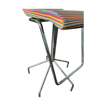 Flex up S-029 barstol fra Skandiform, regnbuefarget, 60x60 cm, 118 cm høy