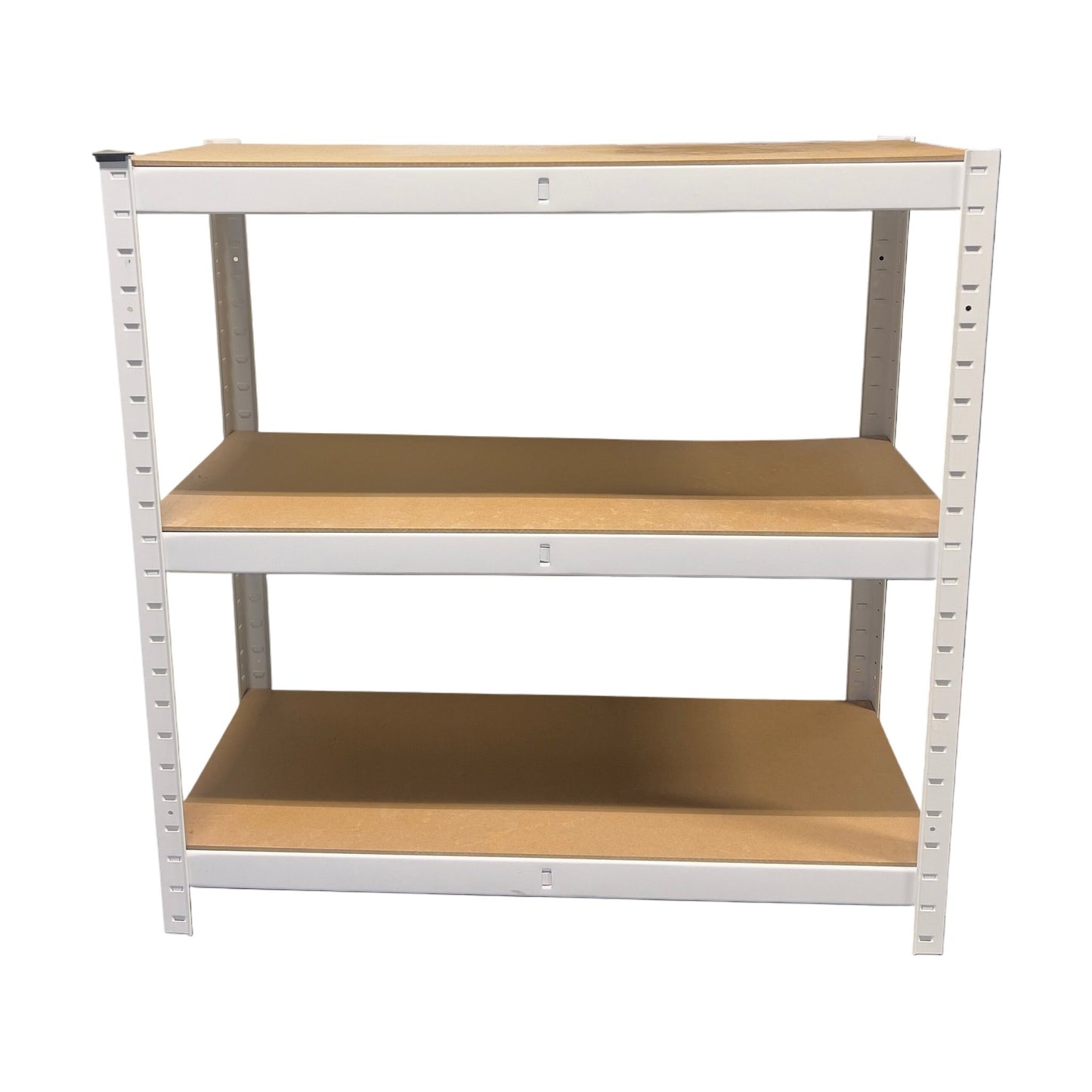 Hylle med treplater, hvit