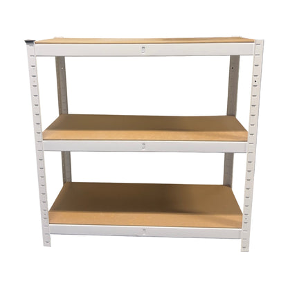 Hylle med treplater, hvit
