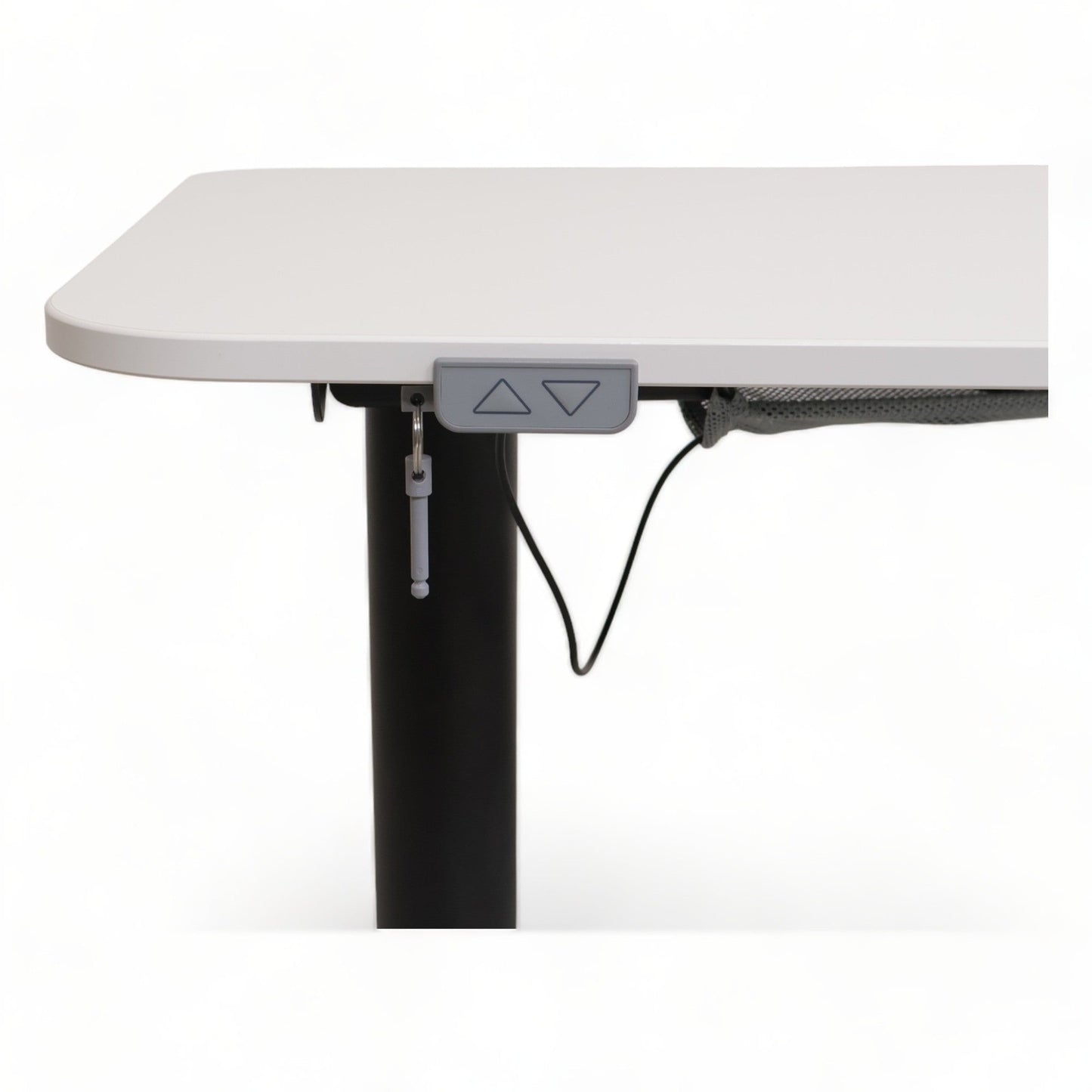 Bekant elektrisk hev/senk skrivebord fra IKEA, hvit, 160x110 cm