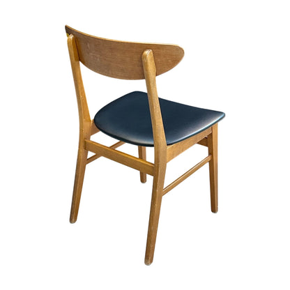 Spisestol, trefarget, skinnsete