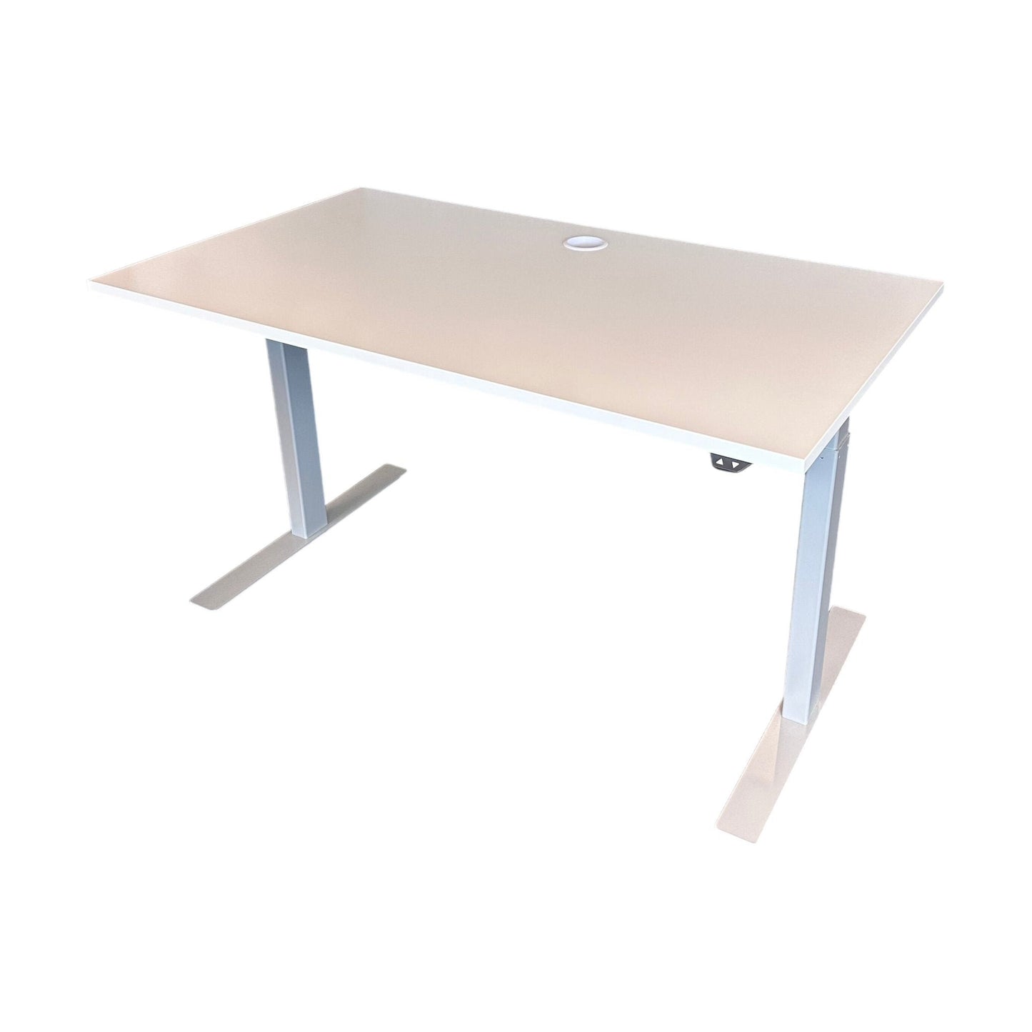 Elektrisk hev/senk skrivebord inkludert skillevegg, 140x80 cm