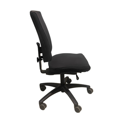 Kontorstol, sort stoff