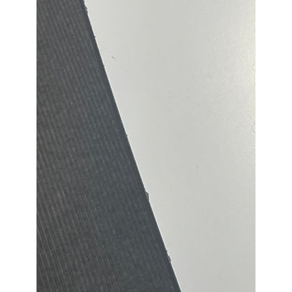 Møtebord grå med svart kant, 438x136 cm