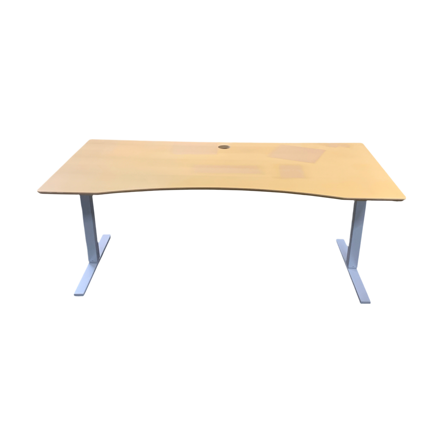 Elektrisk hev/senk skrivebord med magebue, 180cm