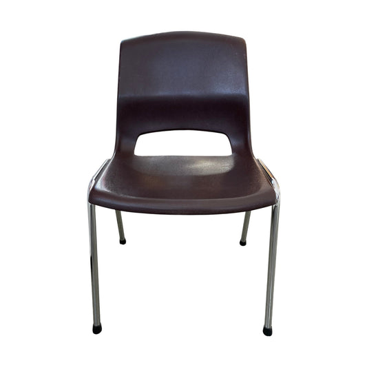Stablebar kantinestol fra Stål&stil, brun