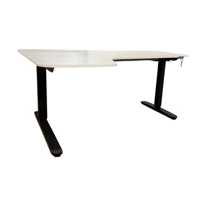 Bekant elektrisk hev/senk skrivebord fra IKEA, MDF med laminatoverflate, 160x110 cm