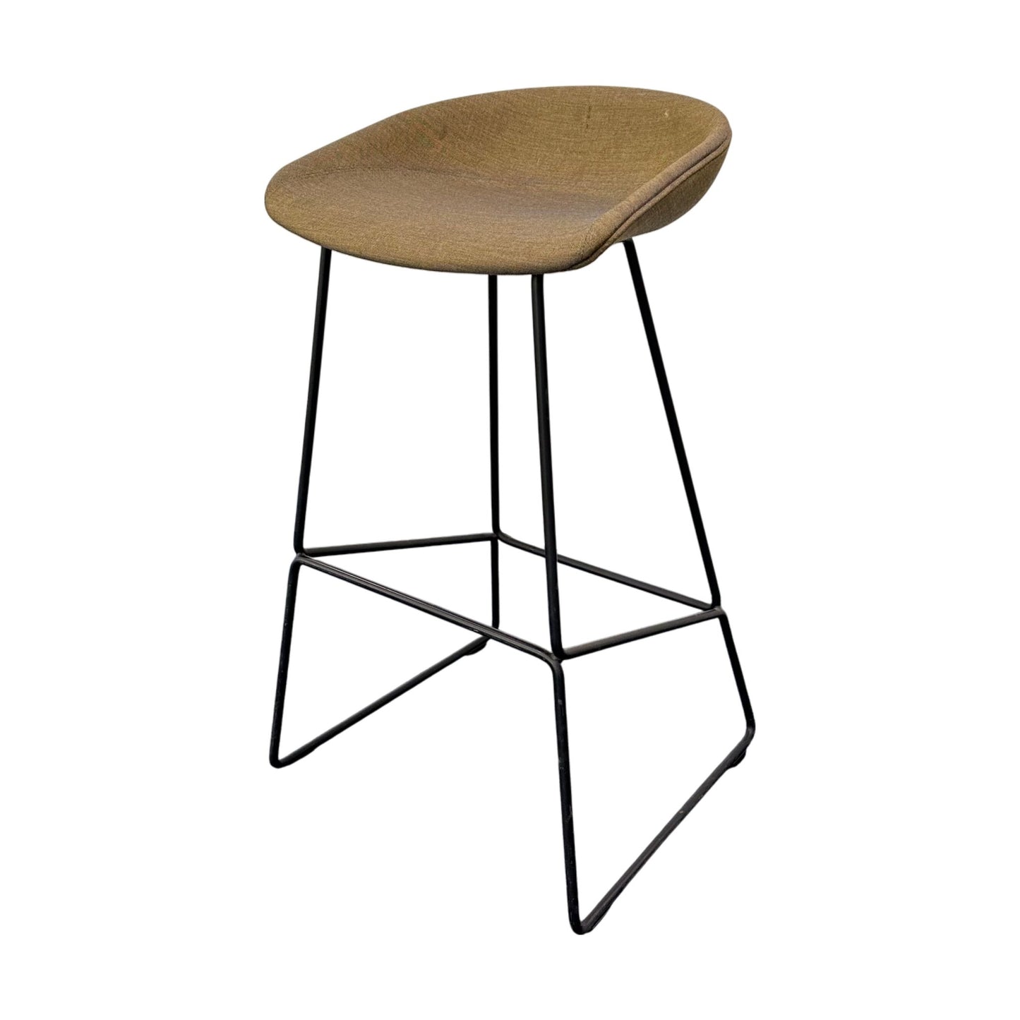 HAY About A Stool, barstol i grønn/gul
