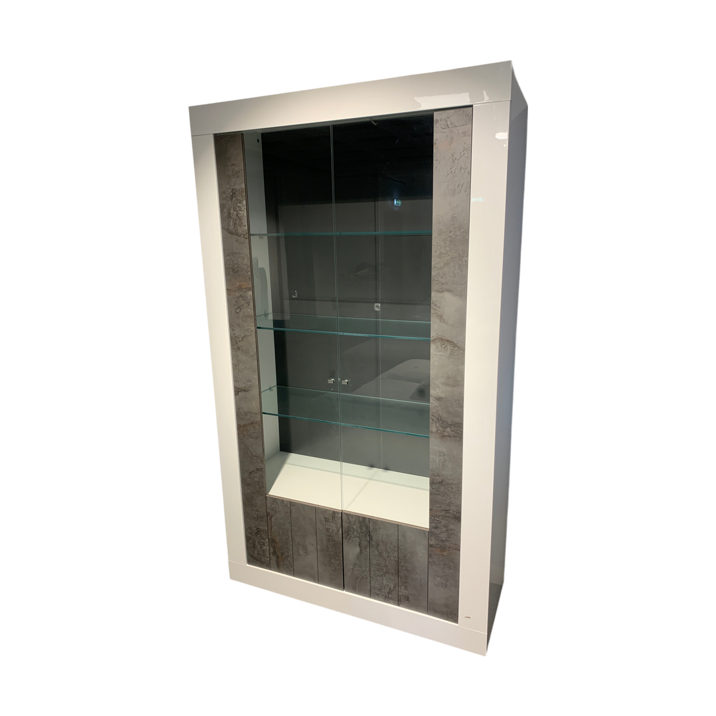 Urbino vitrineskap fra A-Møbler, 110x190 cm, MDF