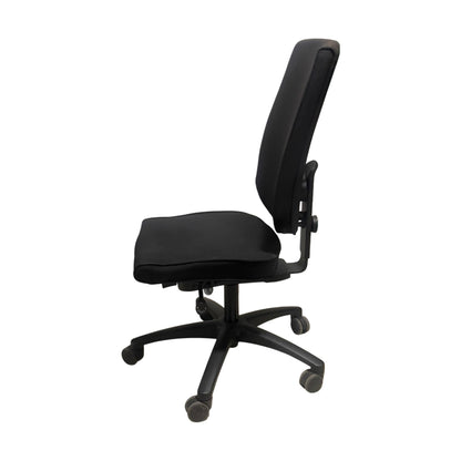 Kontorstol, sort stoff