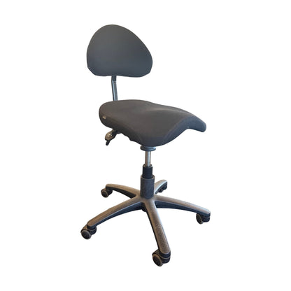 Balans sadelstol, svart