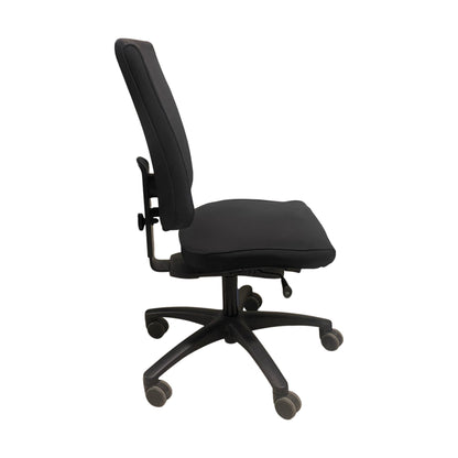 Kontorstol, sort stoff