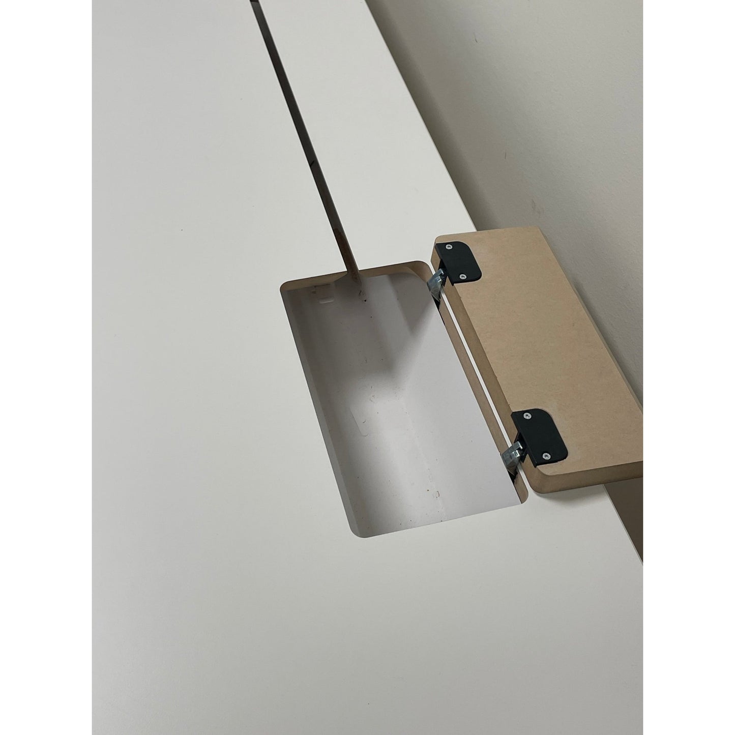 Dencon elektrisk hev/senk skrivebord, hvit, 120x80 cm