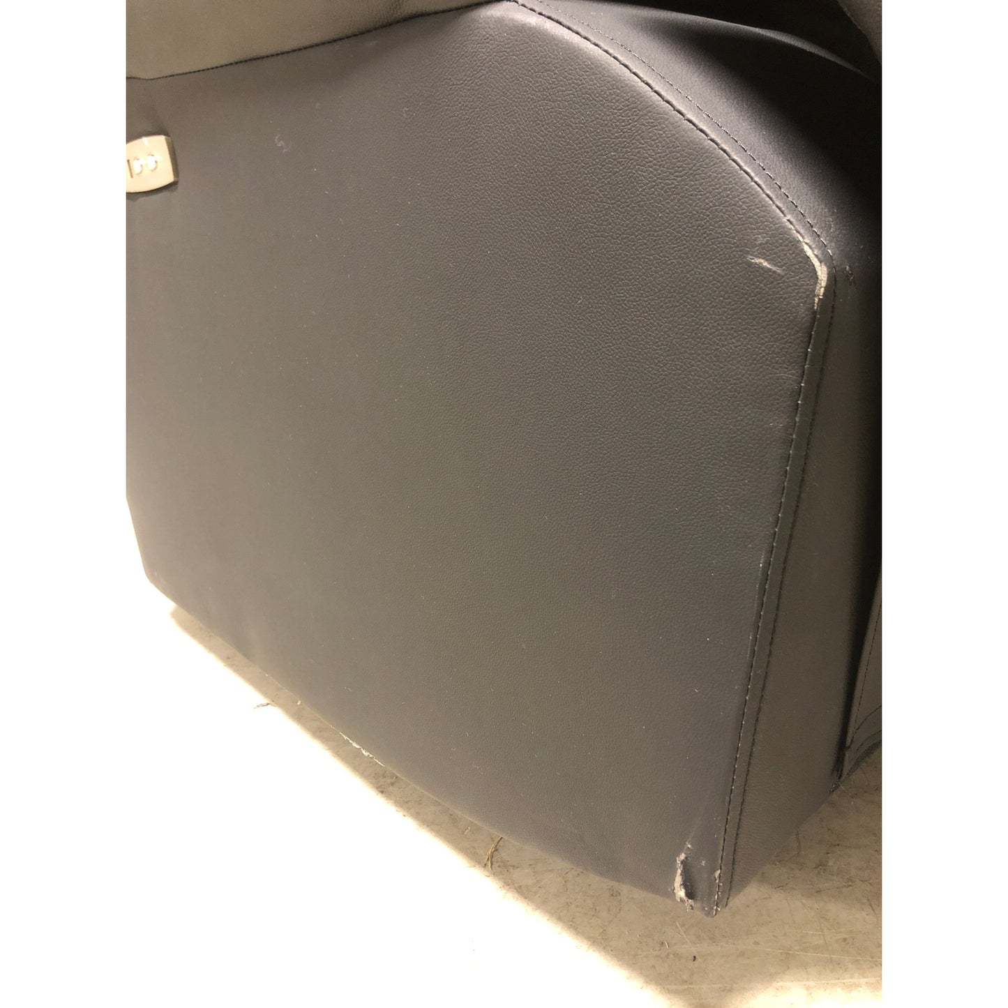 Mayfield 3-seter sofa, sort hud/PVC