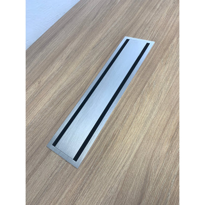 Møtebord i trefarget lys eik, 120x270 cm