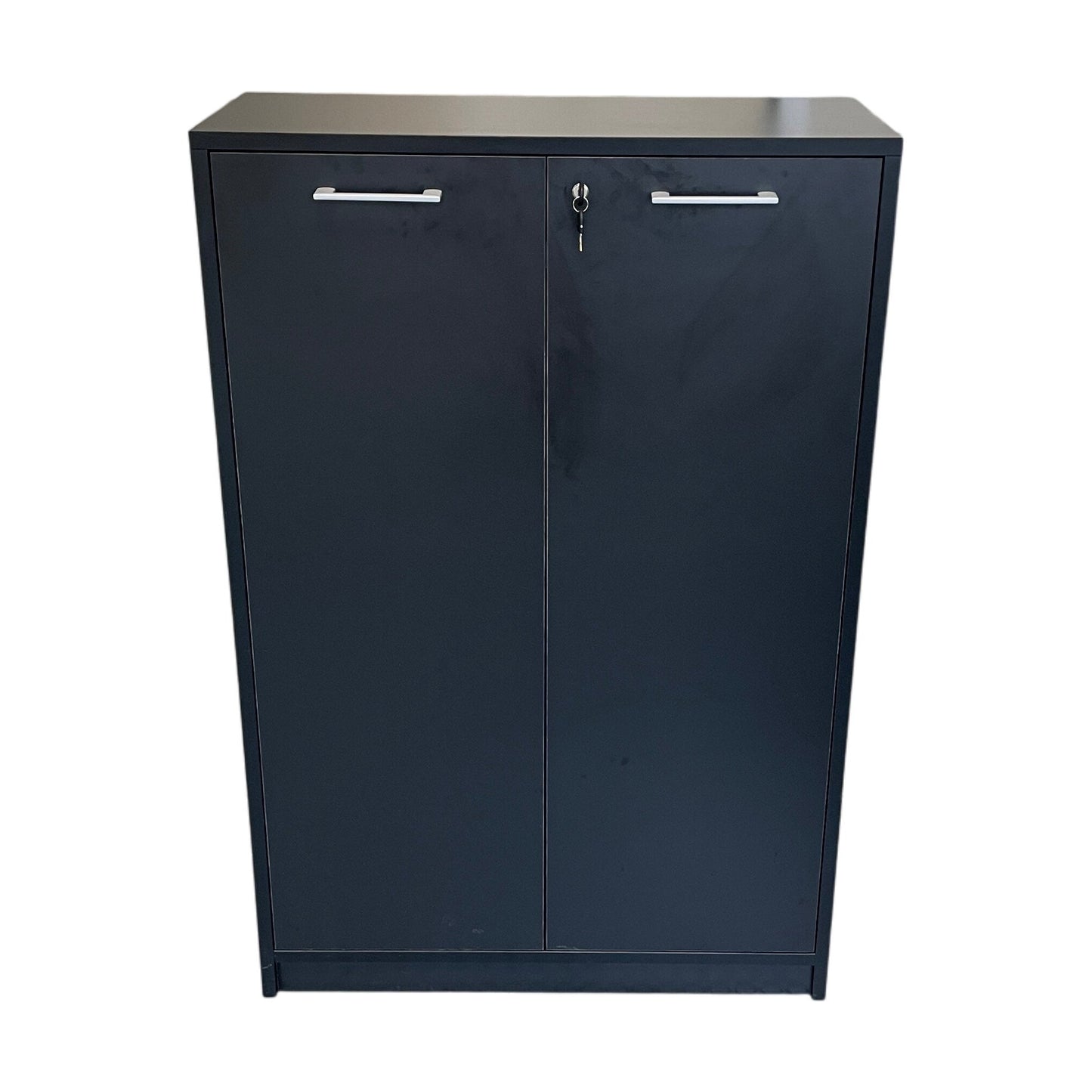 Arkivskap i sort fra Edsbyn, slagdører, 78 cm