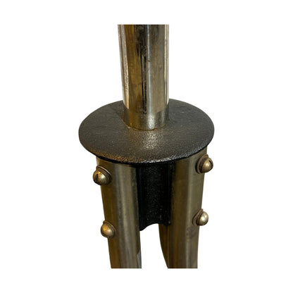 Stumtjener krum 4ben, Grå, 200 cm