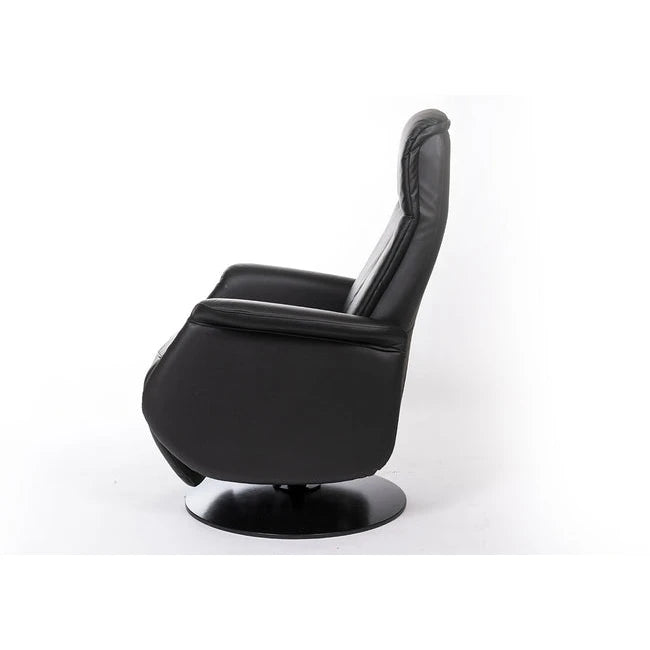 Kiel lenestol fra A-Møbler, hud/PVC, elektrisk justerbar – Secundo