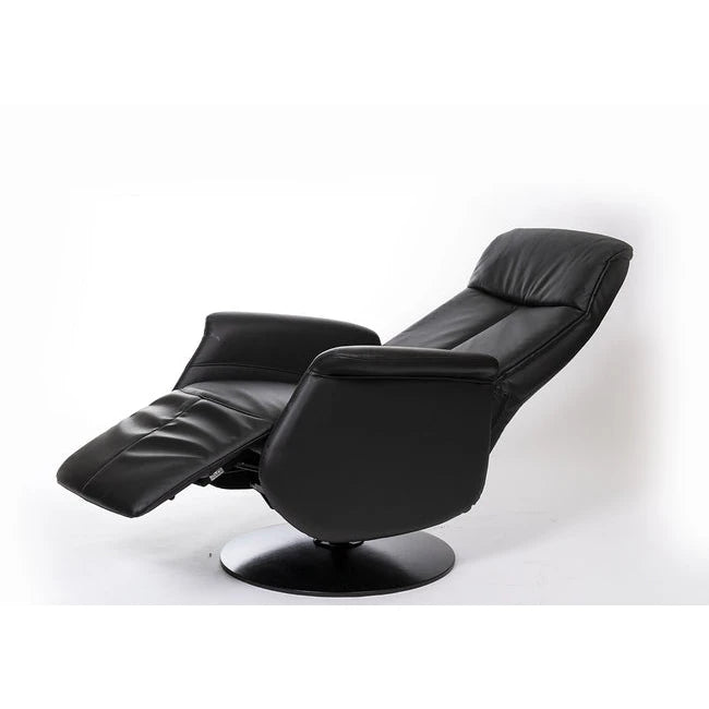 Kiel lenestol fra A-Møbler, hud/PVC, elektrisk justerbar – Secundo