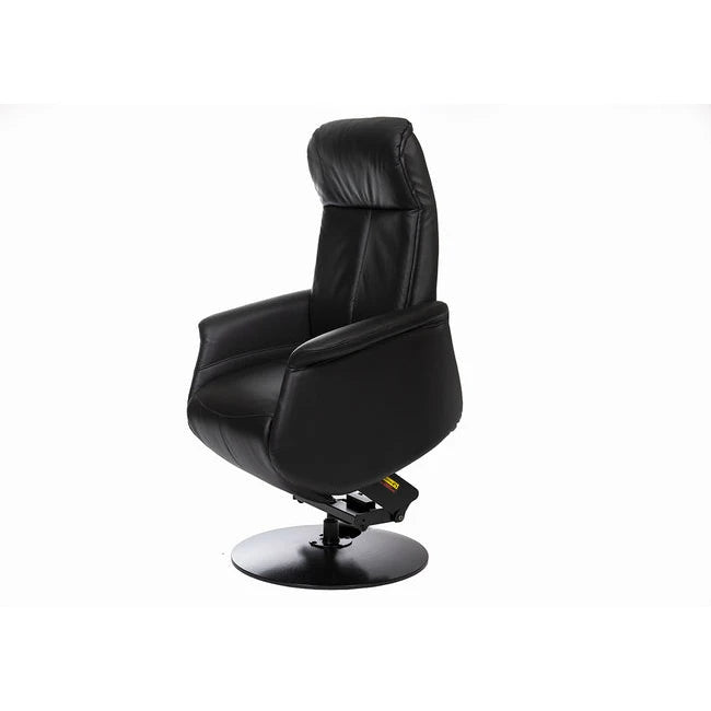 Kiel lenestol fra A-Møbler, hud/PVC, elektrisk justerbar – Secundo