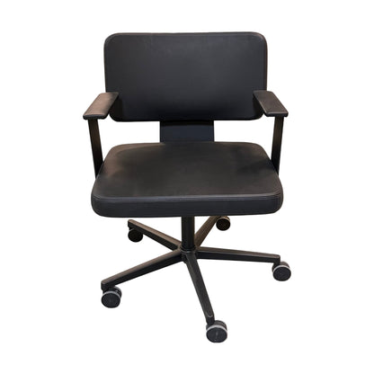 Grand kontorstol fra Horreds, skinn