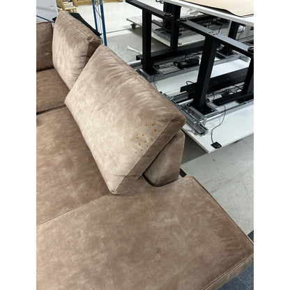 Ashford U-sofa fra A-Møbler, bronsje velour