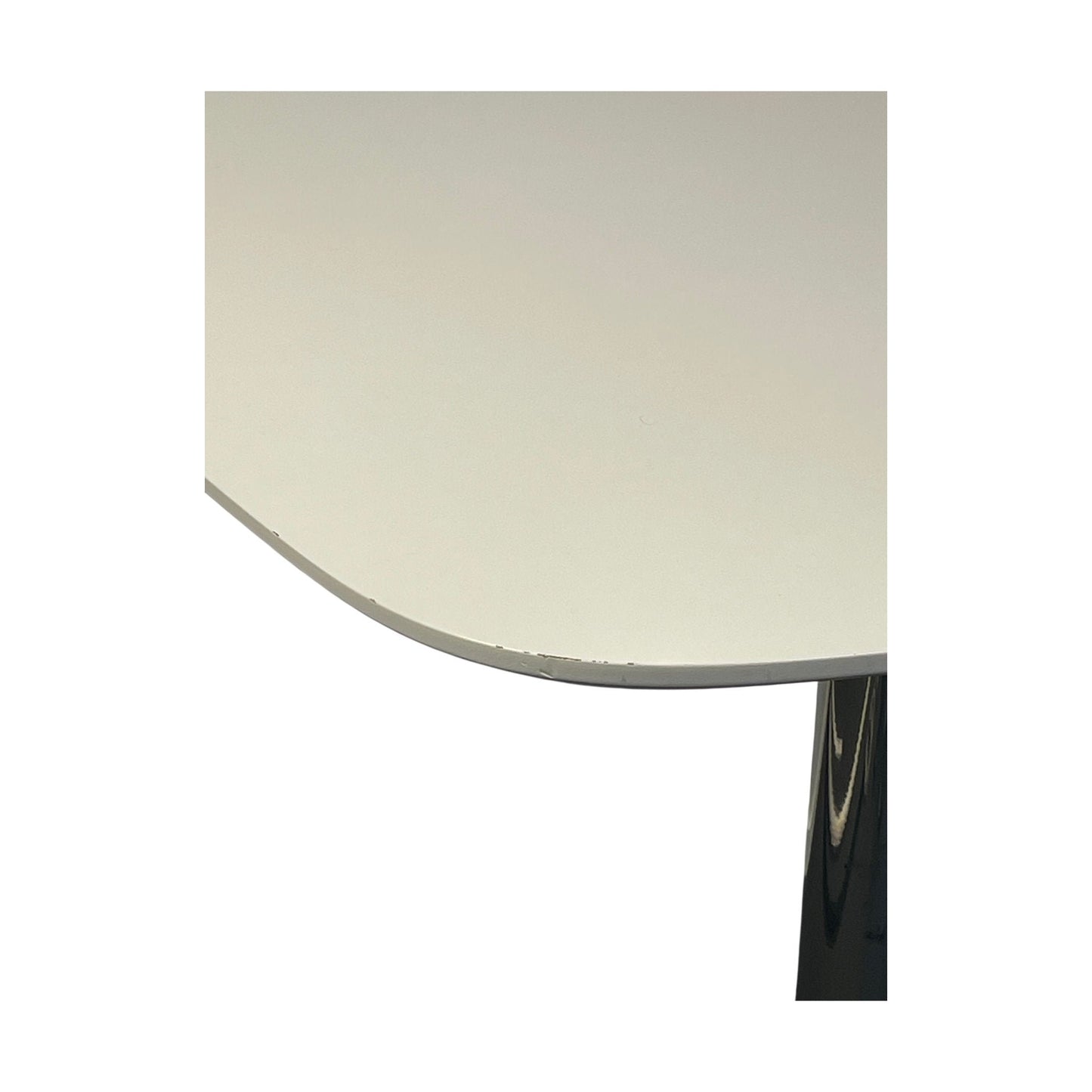 Barbord fra EFG, hvit plate, krom understell, 90x90 cm, 110 cm høy