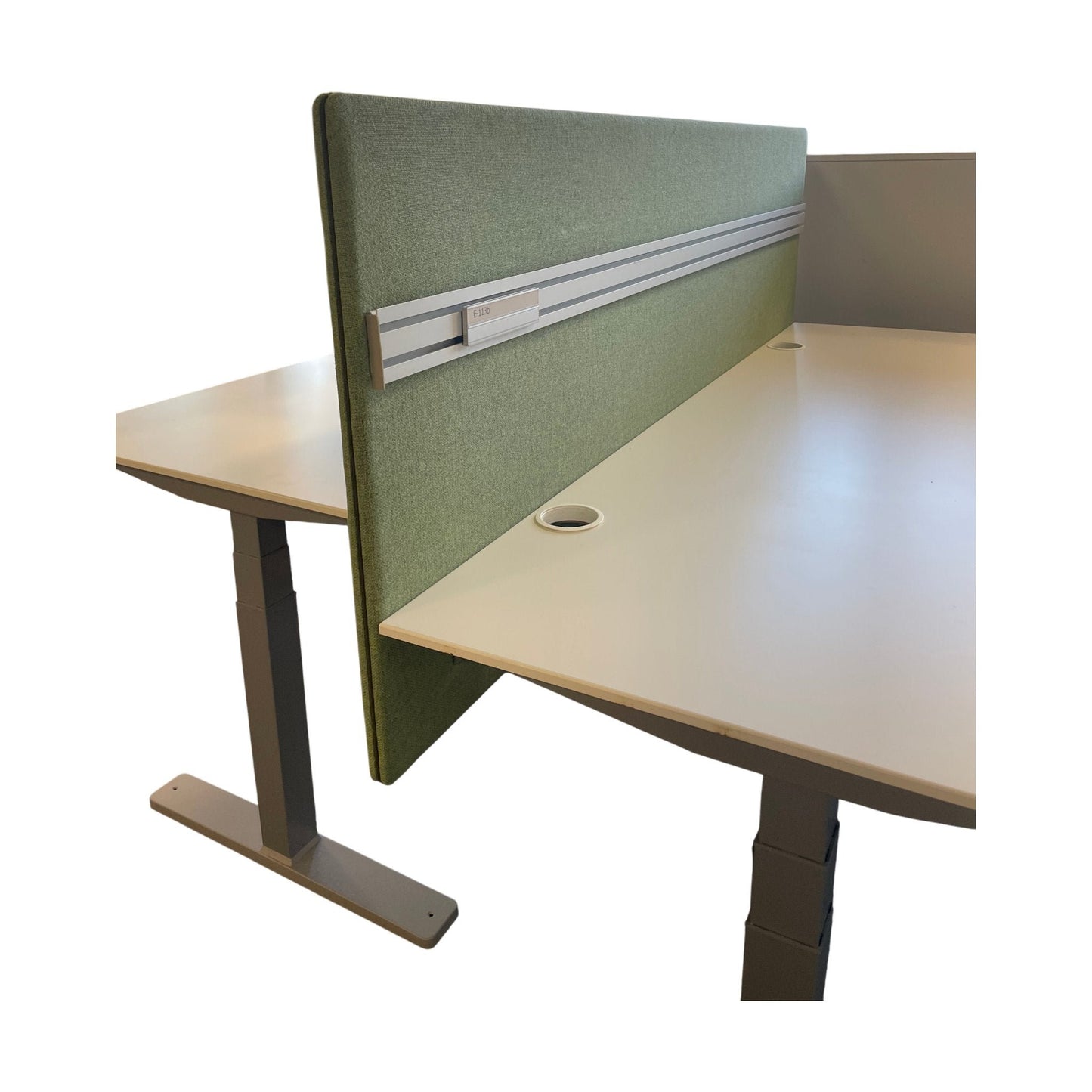 Glimakra bordskjerm, 180x70 cm, tekstiltrukket i grønn