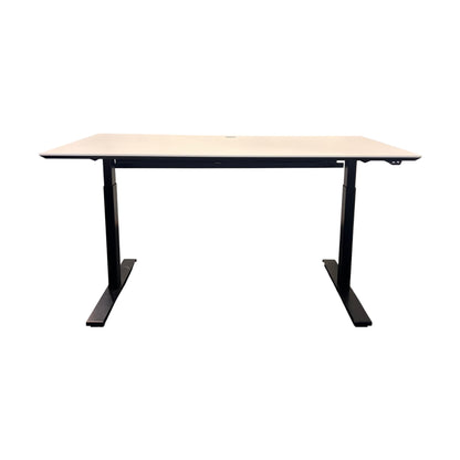 Elektrisk hev/senk skrivebord fra Linak, hvit laminat, 160x80 cm