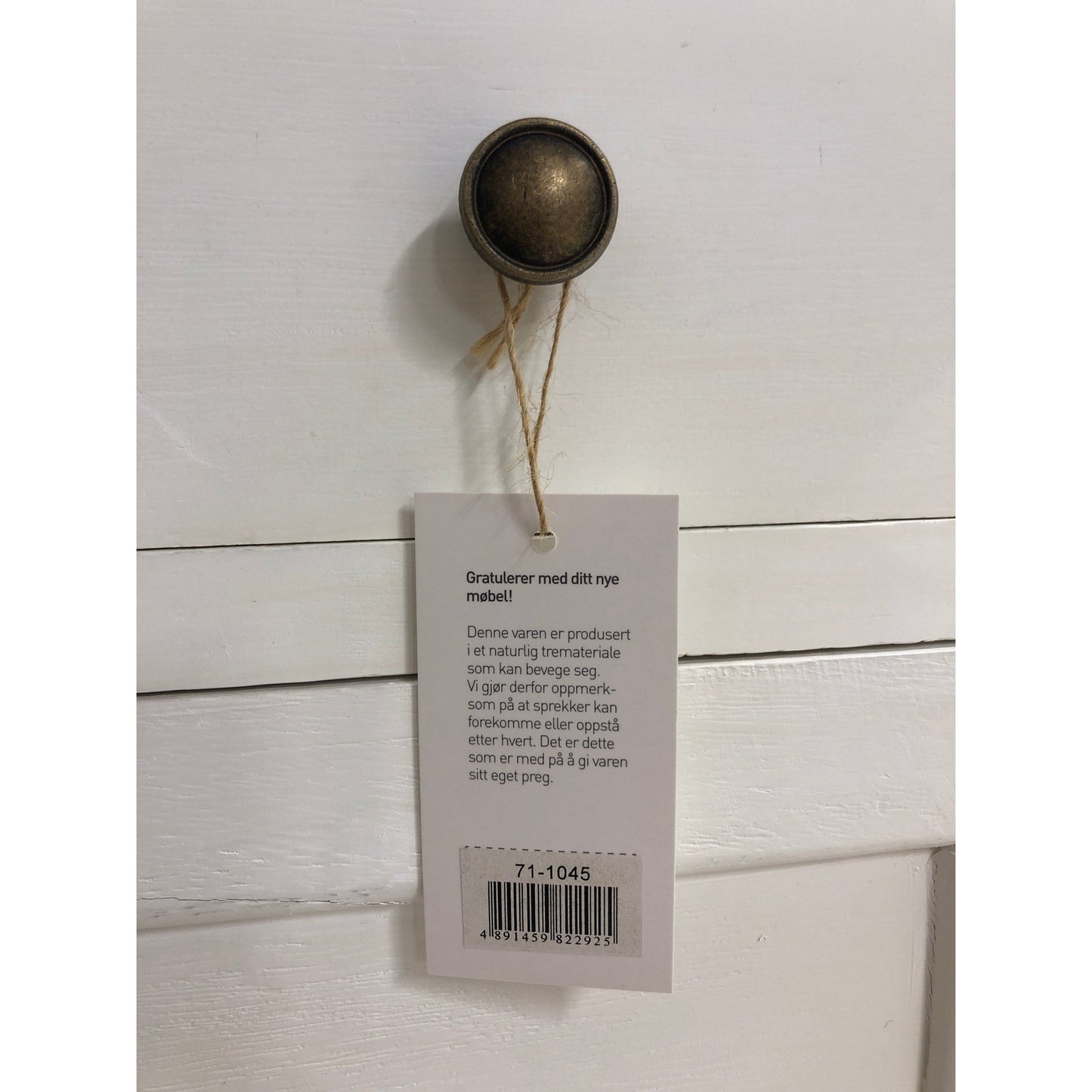 Edel skoskap fra A-Møbler, hvit