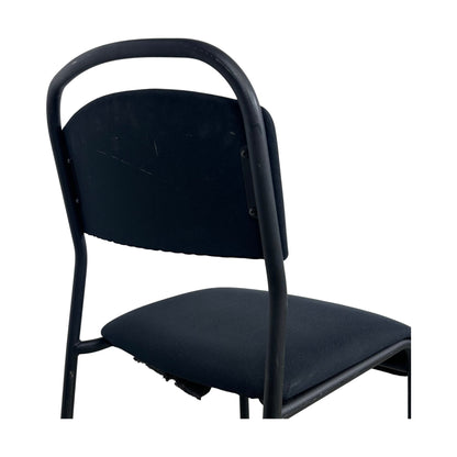 Särna møteromsstol fra IKEA, svart tekstil, stablebar