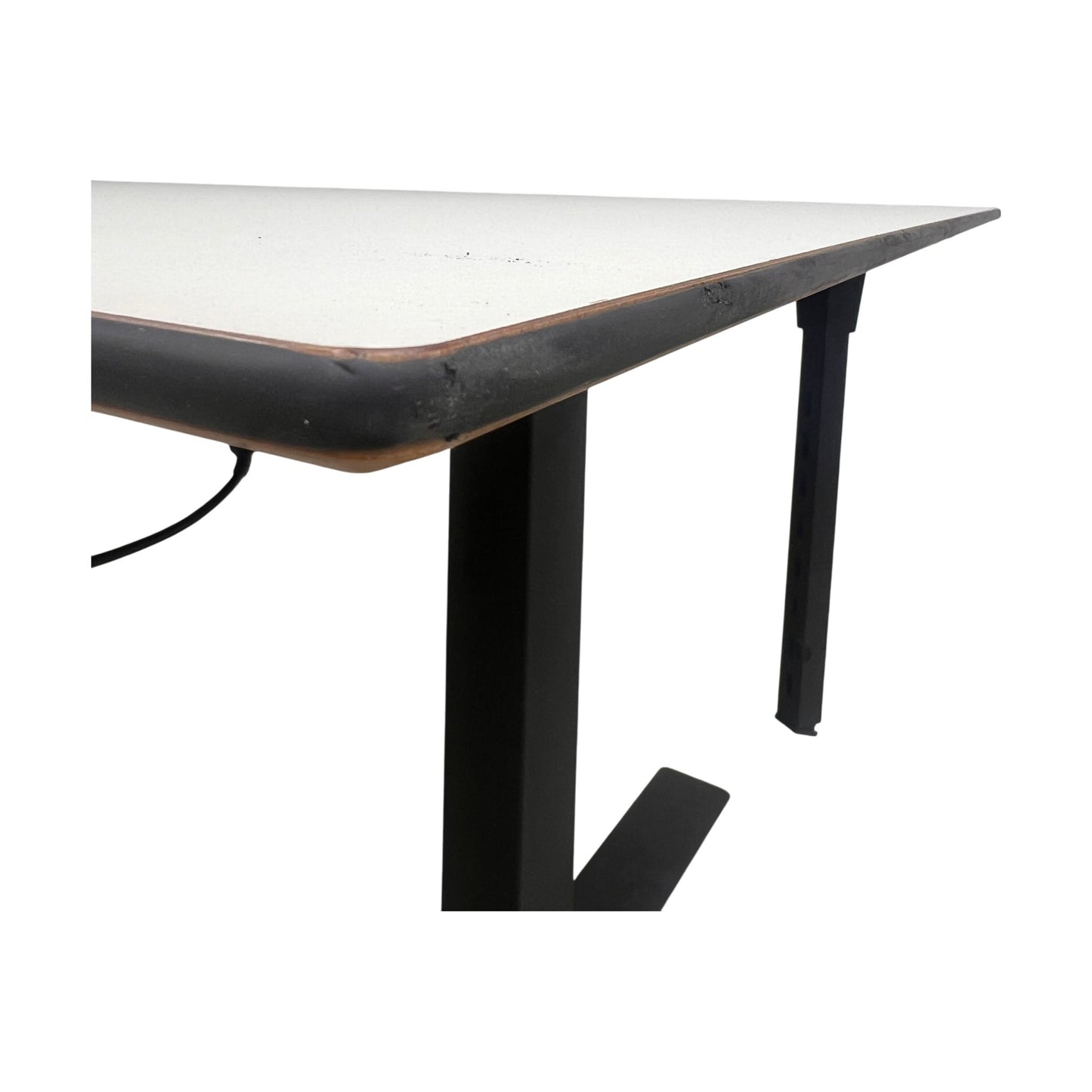 Elektrisk hev/senk skrivebord 180x90 cm, hvit laminat