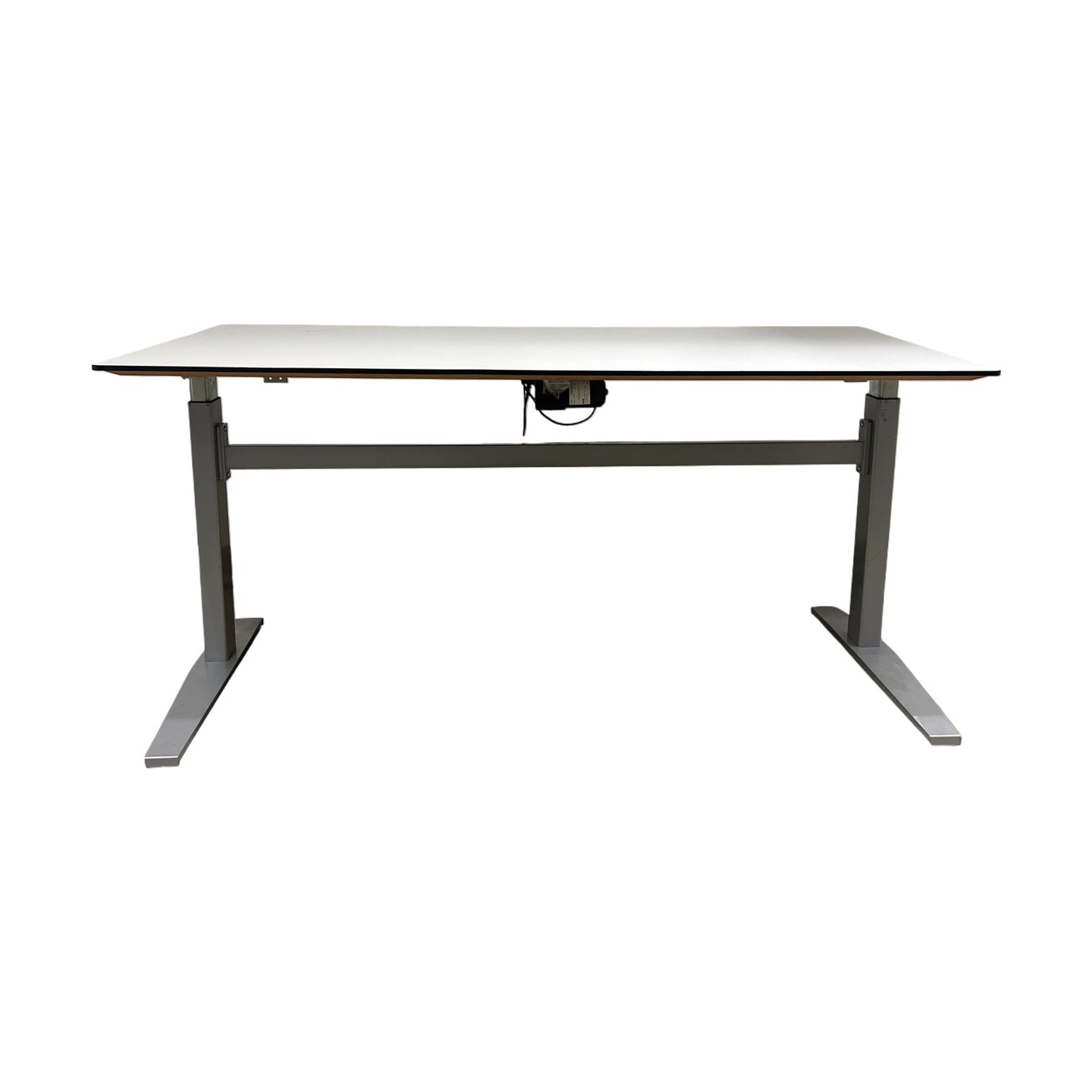 Elektrisk hev/senk skrivebord 180x80 cm, hvit laminat