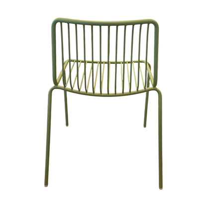 Grønn hagestol i metall