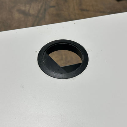 Skrivebord, hvit laminat, 160x80 cm