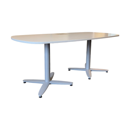 Møtebord fra Kinnarps, grå laminat, 180x90 cm