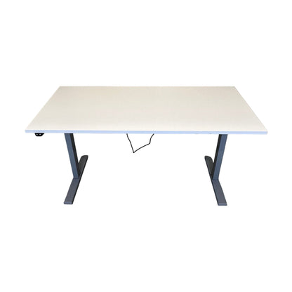 Elektrisk hev/senk skrivebord 160x80 cm, hvit laminat, Linak
