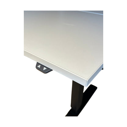 Elektrisk hev/senk skrivebord fra Linak, hvit, 160x80 cm