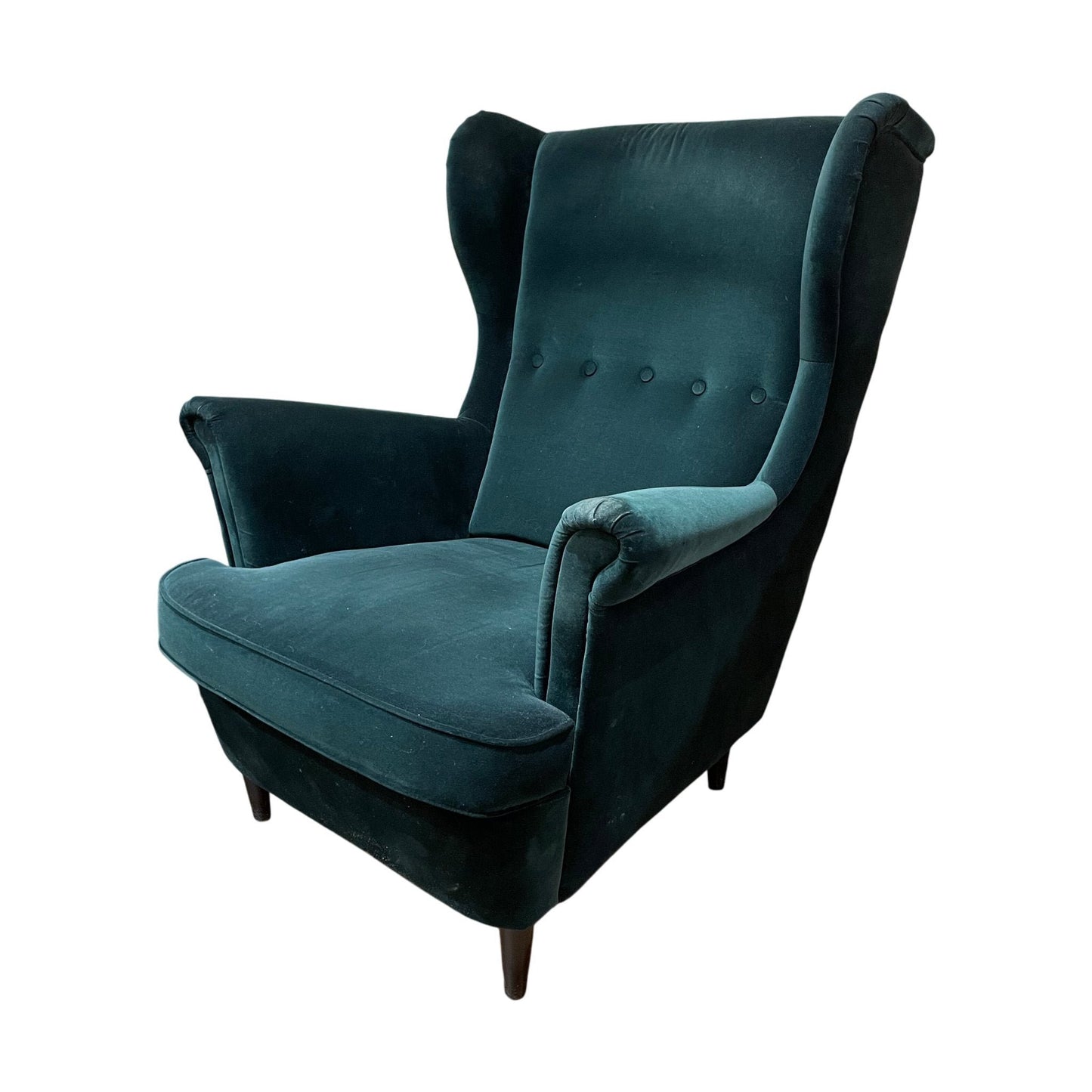 STRANDMON Ørelappstol, Djuparp mørk grønn