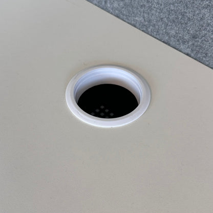 Elektrisk hev/senk skrivebord fra Linak, hvit, 140x80 cm