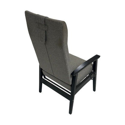 Nexus lenestol fra VAD, sortlakkert, høy rygg